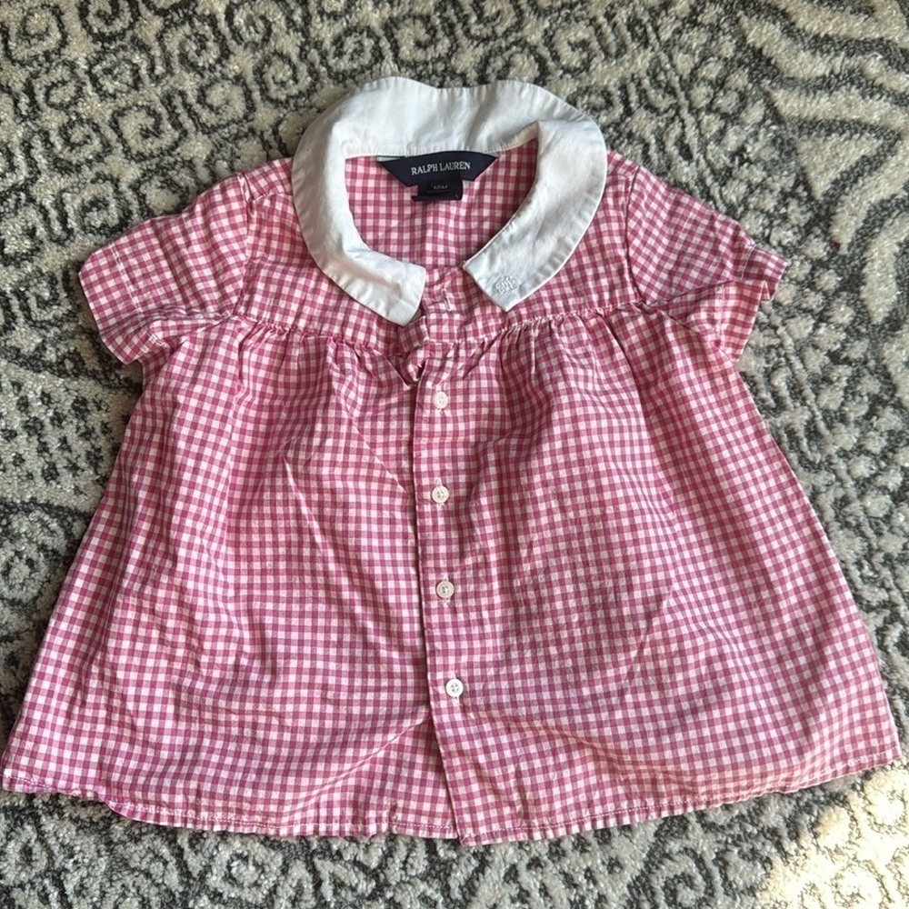 Ralph Lauren embroidered top size 12 months